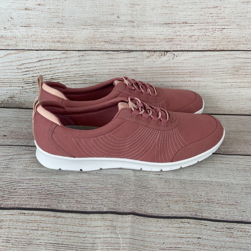 Clarks Cloudstepper Step Allenabay Womens Sz 11M Causual Shoes Mauve Red Pink - Picture 5 of 11